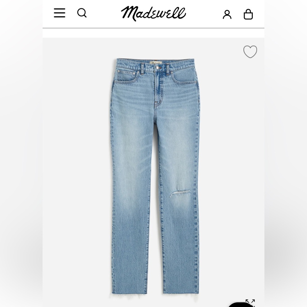 Madewell Blue Ankle Cropped Jeans